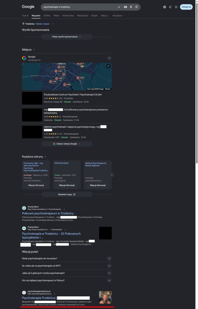 Agencja Marketingu Internetowego - case study - efekt po pozycjonowaniu strony